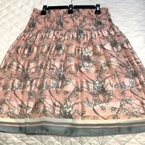 Sophie Max Shirt S Floral Pink & Grayish Blue  Gently Used Elastic waist